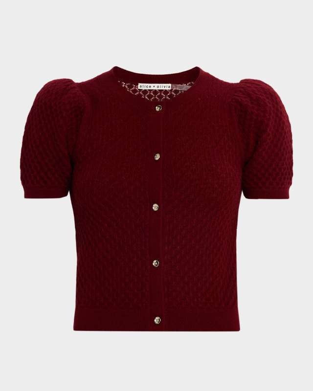 Sabine Puff-Sleeve Cashmere-Blend Sweat